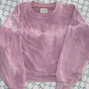 American Eagle Tie Dye Pink and Purple Sweatshirt
